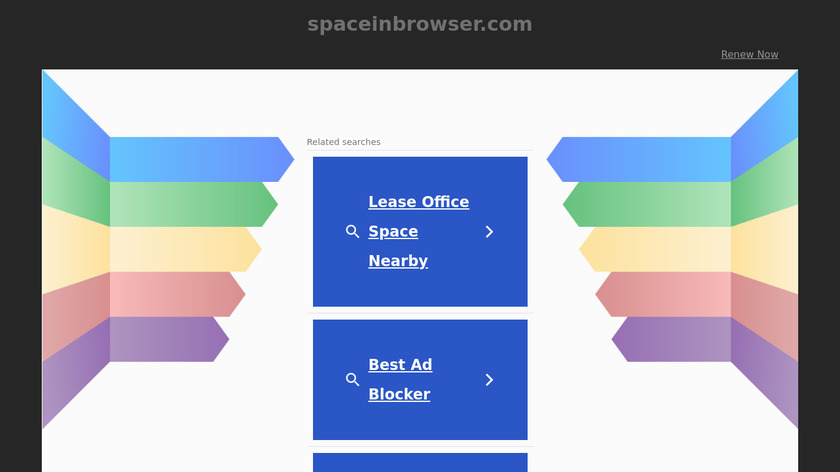 SpaceInBrowser Landing Page