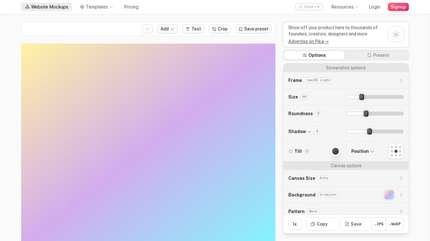 Pika App Landing Page