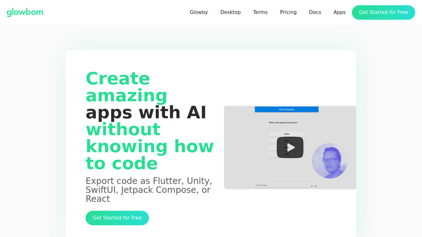 Glowbom Bots Landing Page