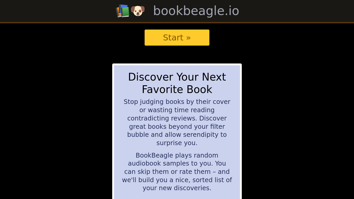 BookBeagle Landing page