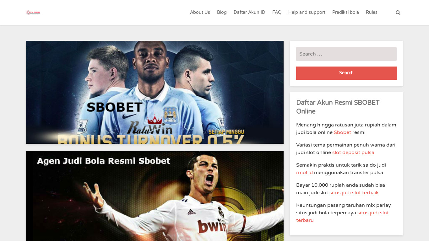 Stylestats Landing page