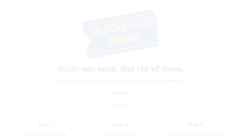 Blockbuster Digital Landing Page