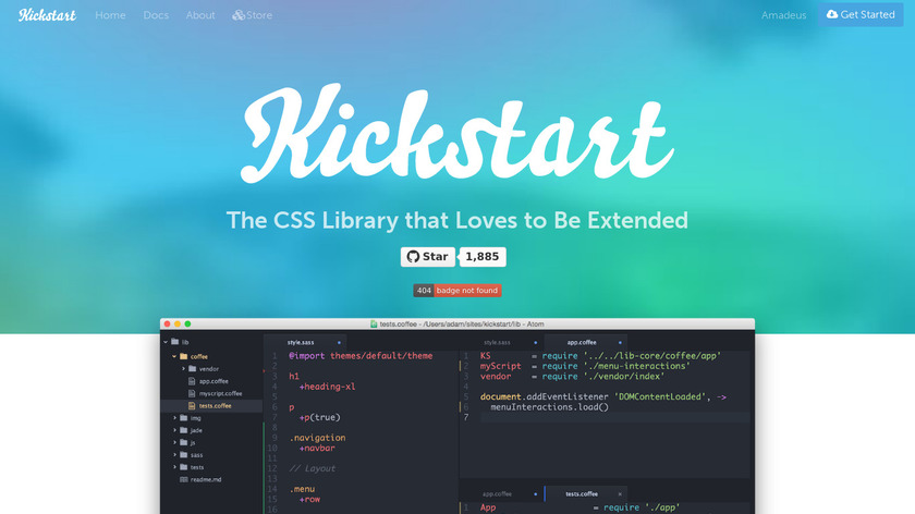 Kickstart CSS Landing Page