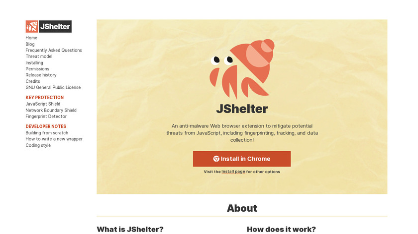 JShelter Landing Page