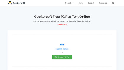 Geekersoft PDF to Text image