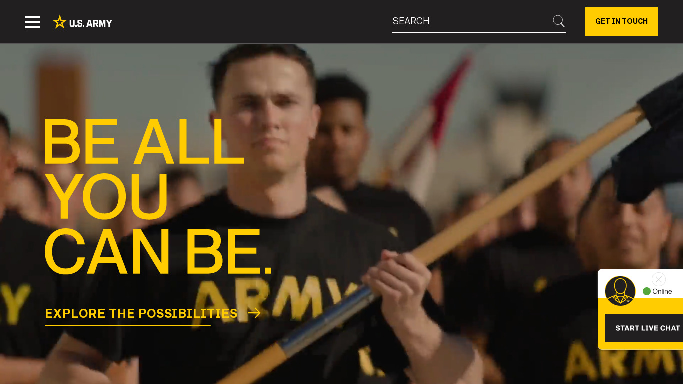 America's Army Landing page