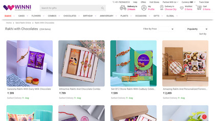 Rakhi with Chocolates image