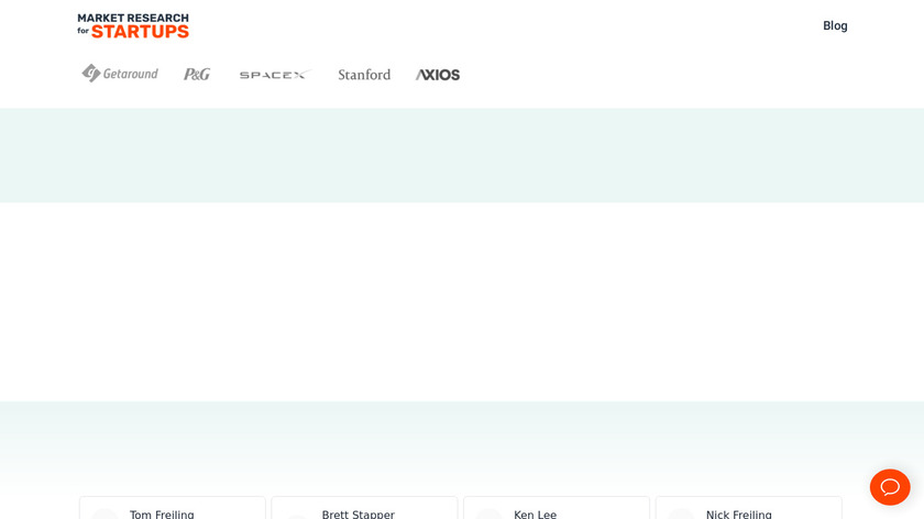 Market Research for Startups Landing Page