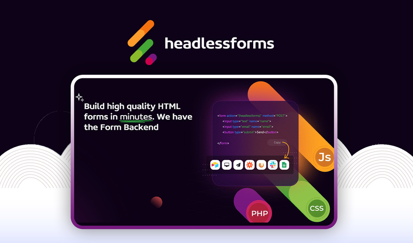 Headlessforms - Form Backend Landing Page
