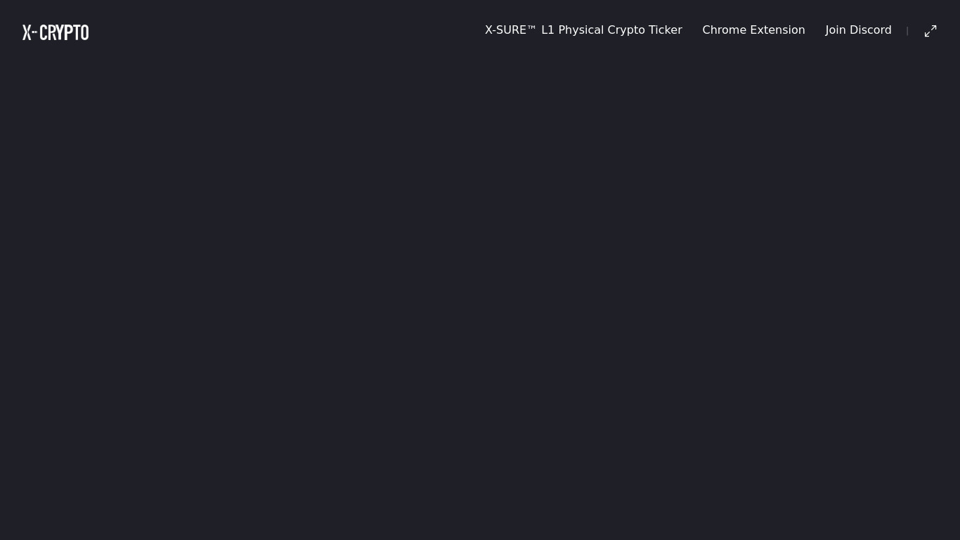 X-Crypto Landing page
