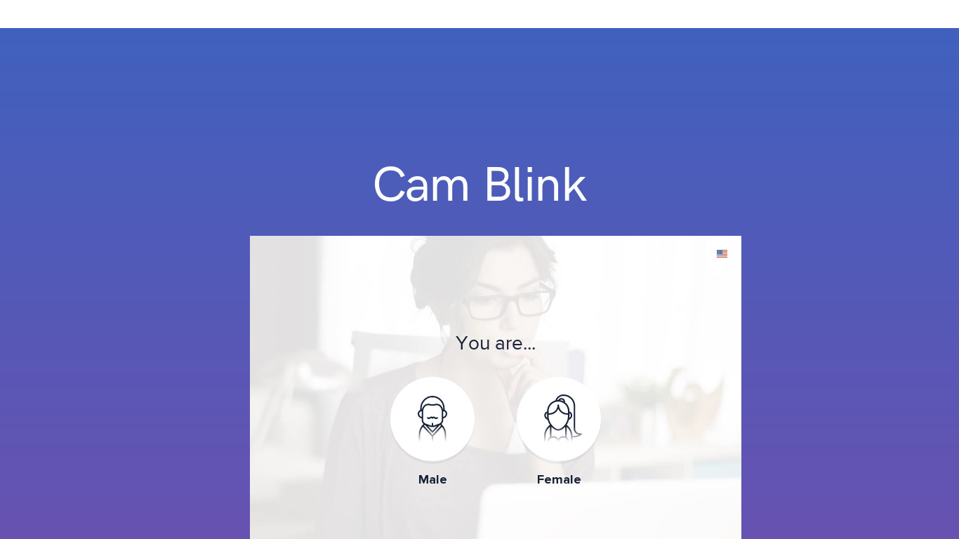 Cam Blink Landing page