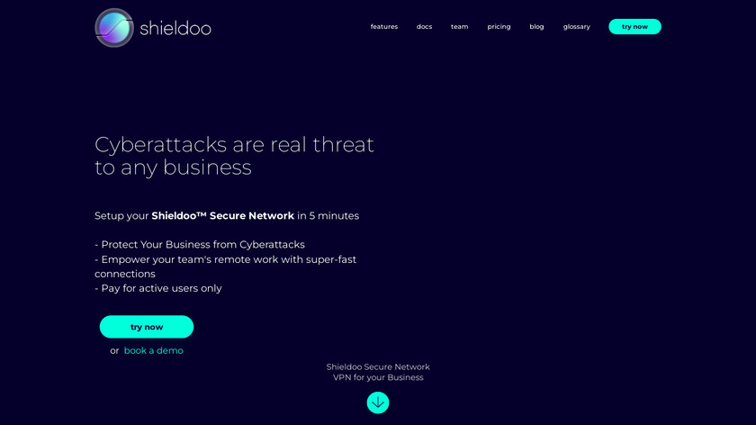 Shieldoo.io Landing Page