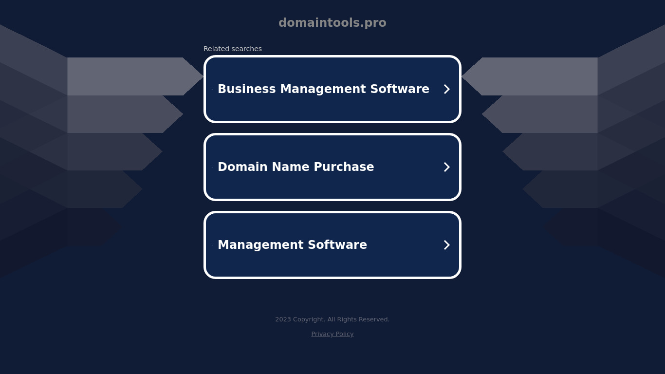 DomainTools.PRO Landing page