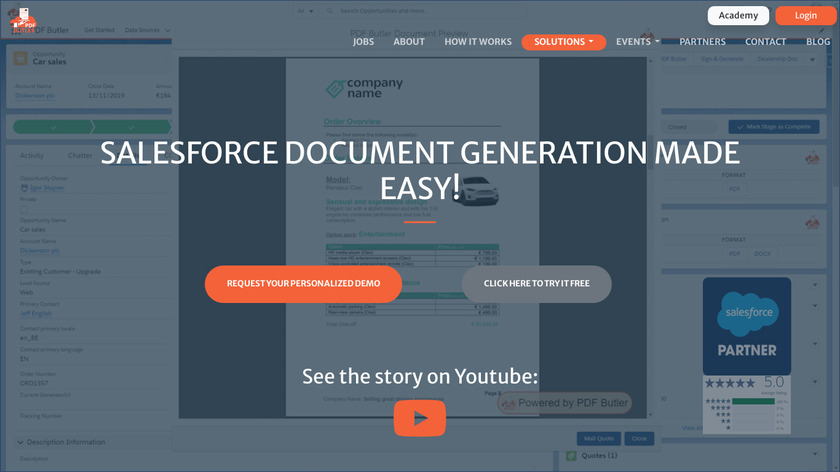 PDF Butler Landing Page