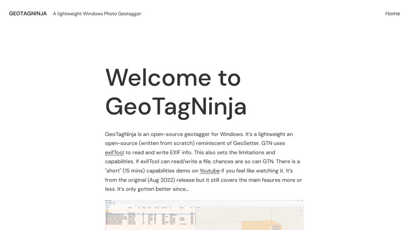 GeoTagNinja Landing Page