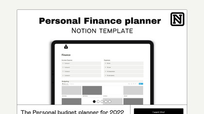 The Personal Budget Notion Template image