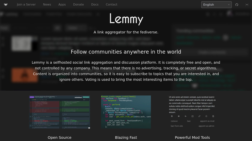 Jerboa for Lemmy Landing Page