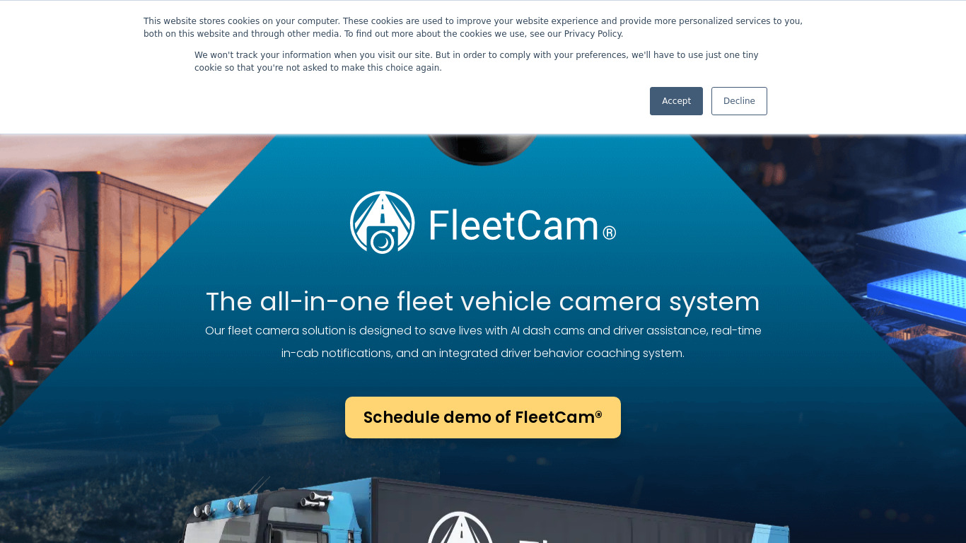 FleetCam by Forward Thinking Systems Landing page