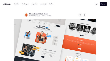 Fitness Studio Website Design image