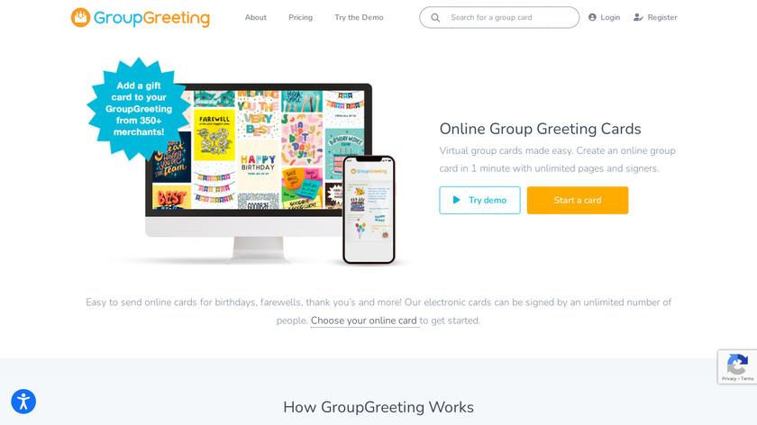 Group Greeting Landing Page