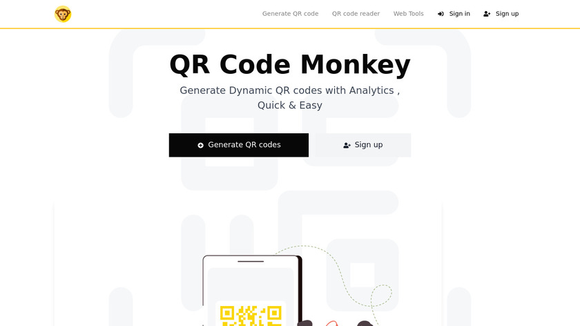 QrCodeMonkey.net Landing Page