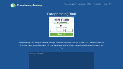 Paraphrase-tool.org image