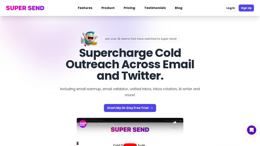 SuperSend.io Landing Page