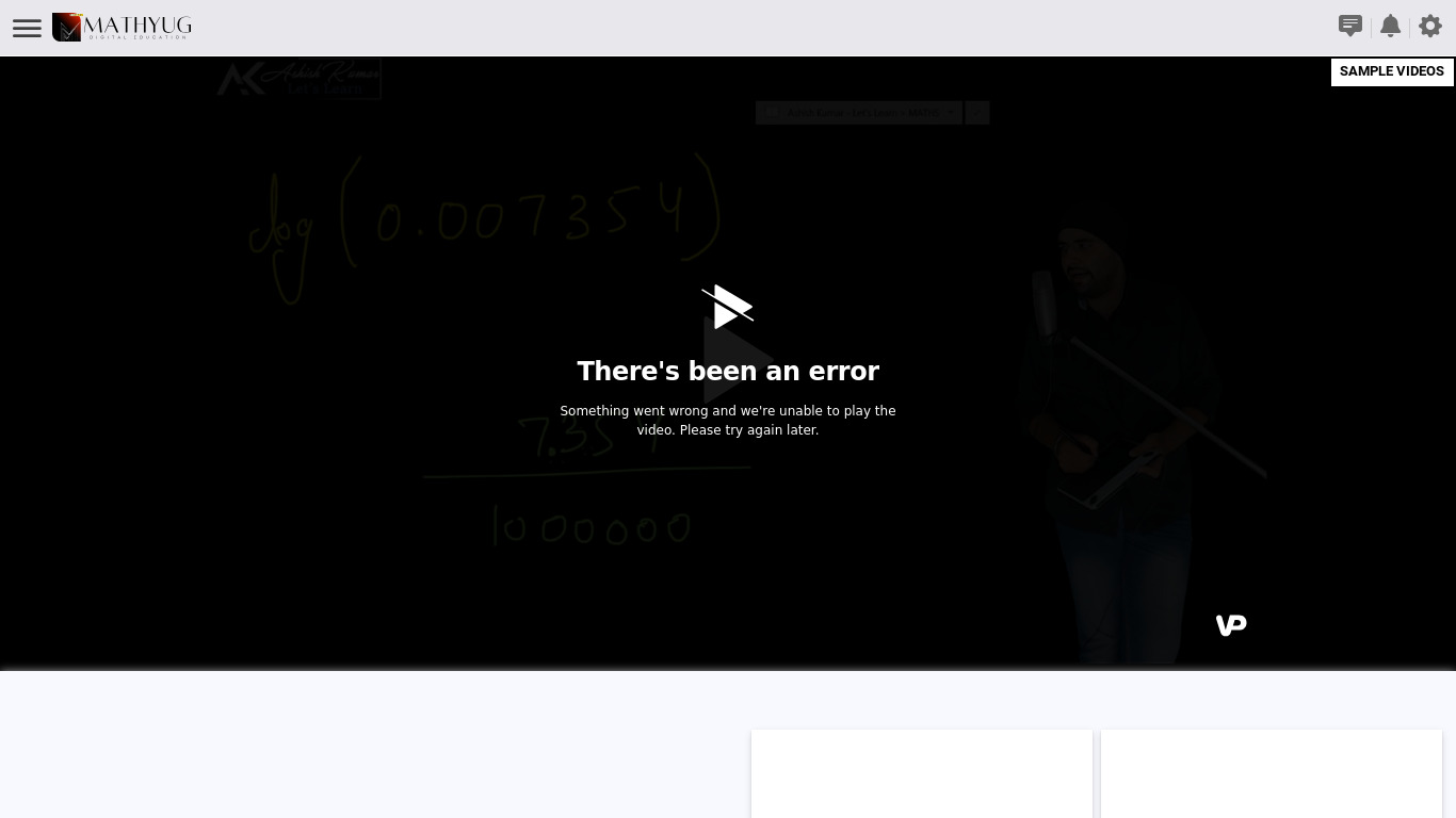 Basics of Logarithms Landing page