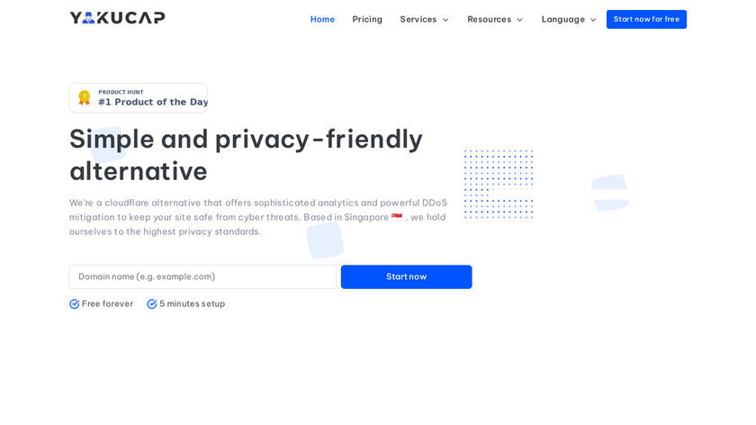 YAKUCAP Landing Page