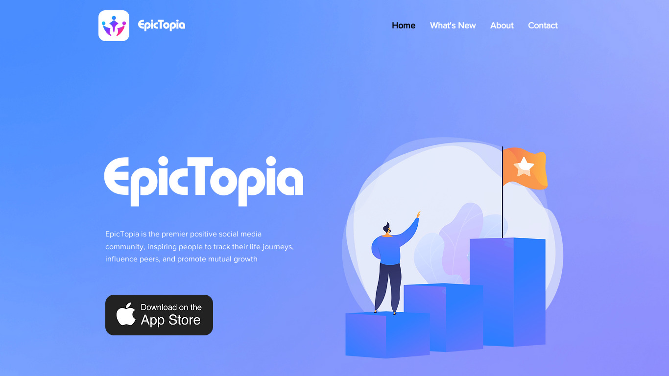 EpicTopia Landing page