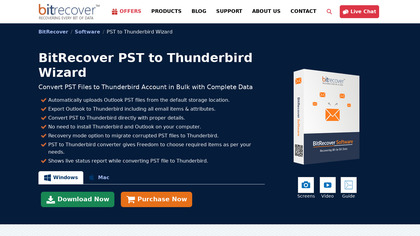 BitRecover PST to Thunderbird Converter image