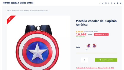 Mochila Capitan America image