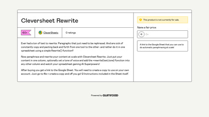 Cleversheet Rewrite image