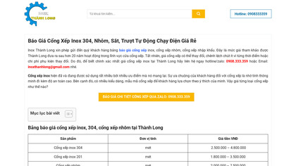 Bảng Giá Cổng Xếp image