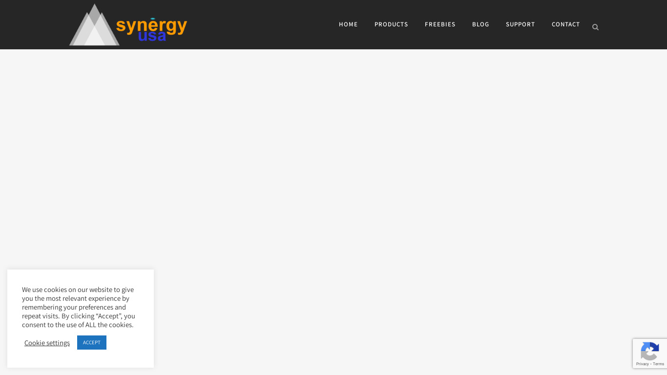 Synergy QR Code Maker Landing page
