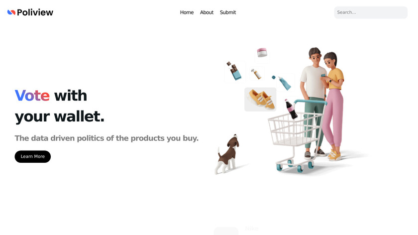 Poliview | Data Driven Politics Landing Page
