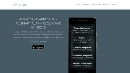 AMdroid Smart Alarm Clock image