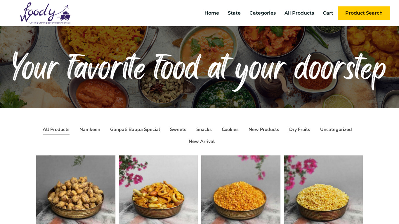 Foodywoody Landing page