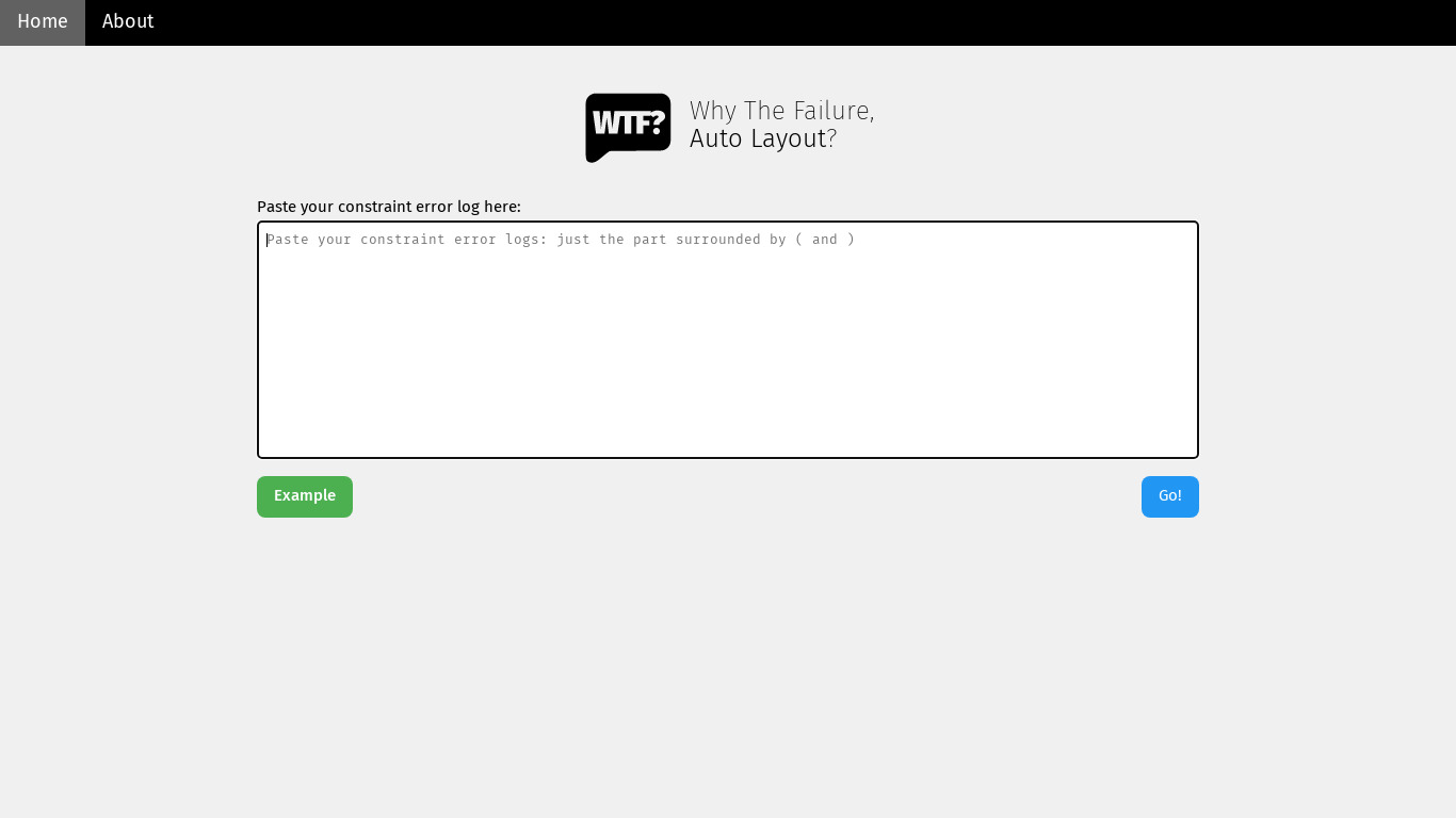 WTF Auto Layout? Landing page