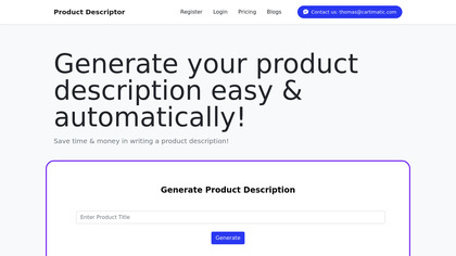 Product Descriptor image