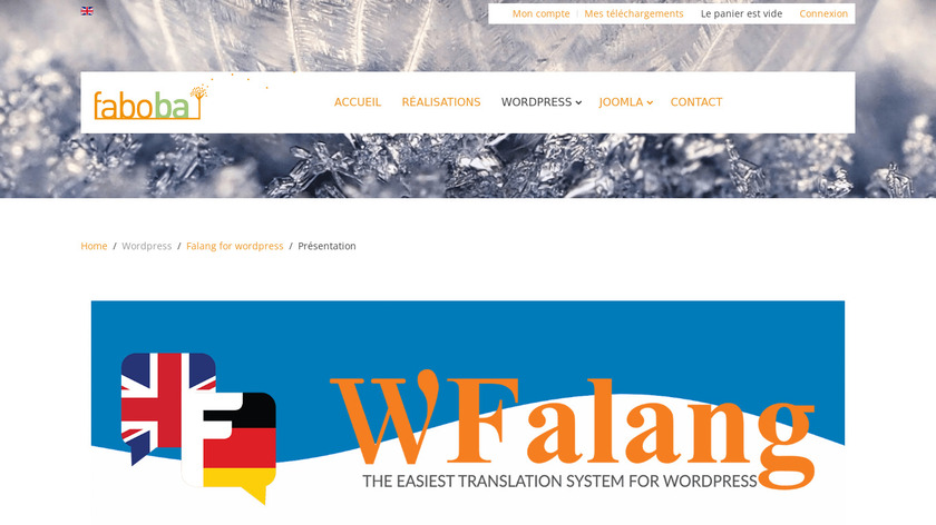 Falang multilanguage for WordPress Landing Page