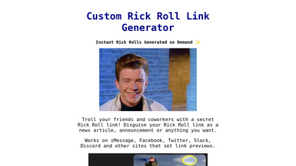 Instant Rick Roll image