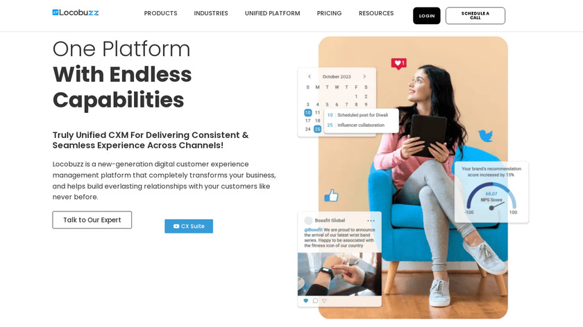 Unified Customer Experience Platform Landing Page