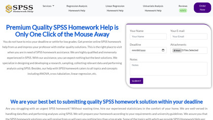 SPSS Homework Help image