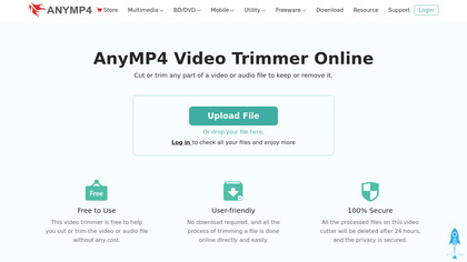 AnyMP4 Video Trimmer Online image