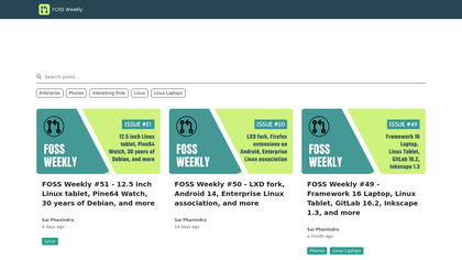 FOSS Weekly Newsletter image
