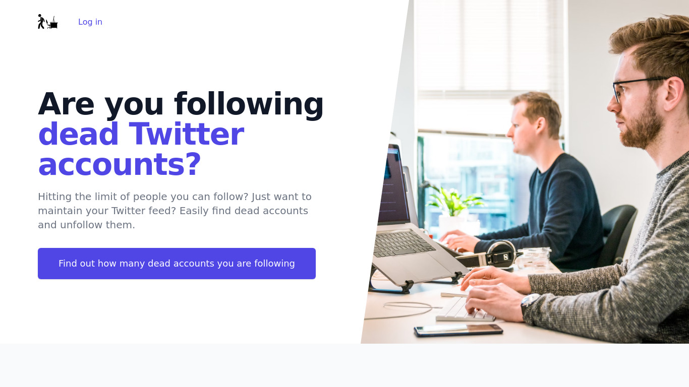 Who Should I Unfollow? Landing page