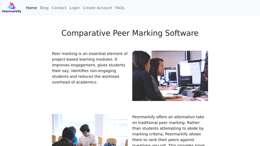 PeerMarkify Landing Page