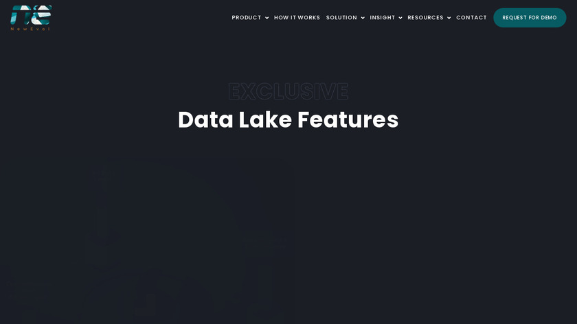 NewEvol Data Lake Solutions Landing Page