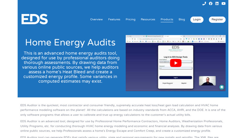 HVAC Home Auditor Landing Page